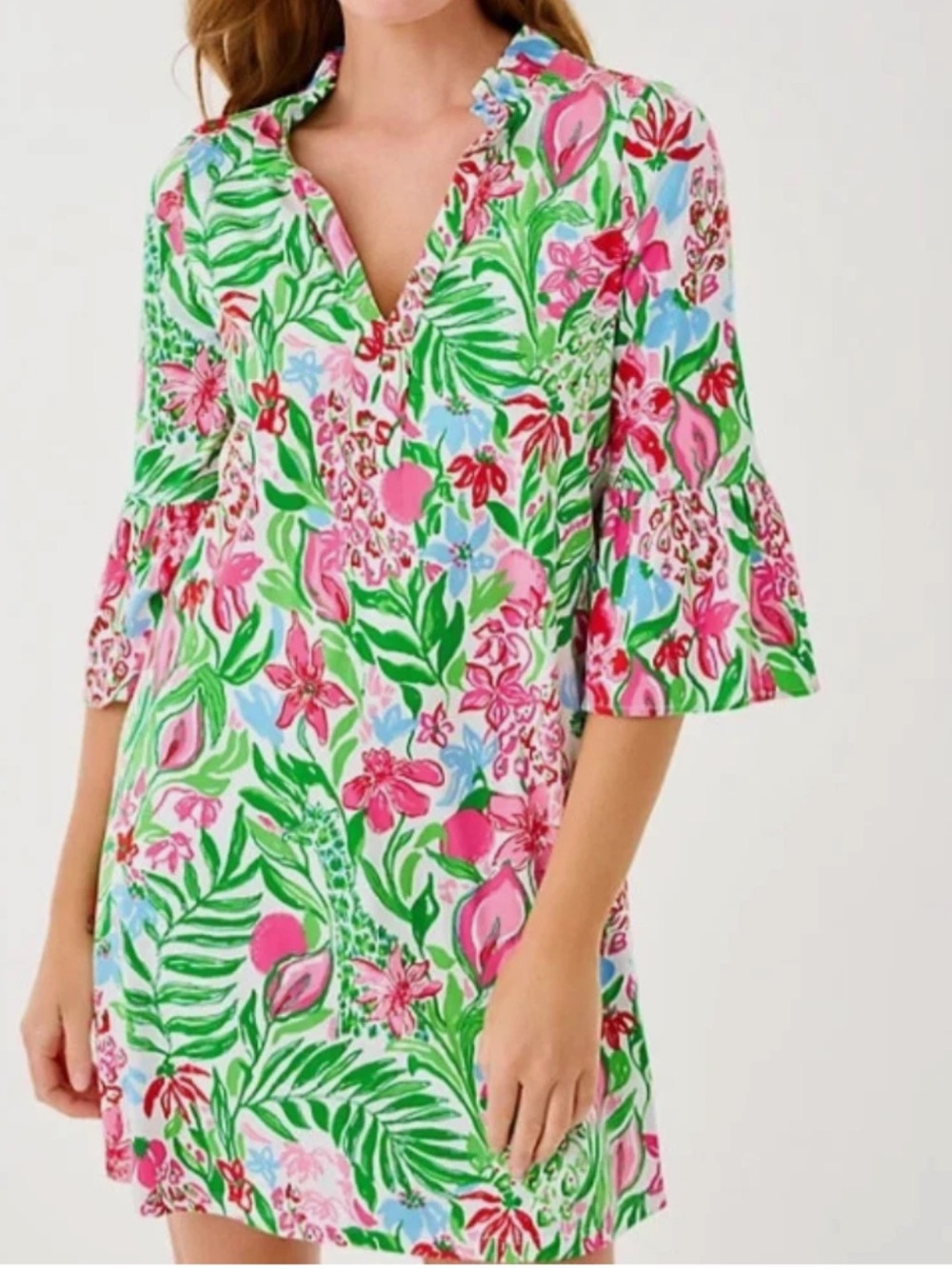 NWT Lilly Pulitzer Sz S Hayes Dress Multi Glowing Gardens Mini
